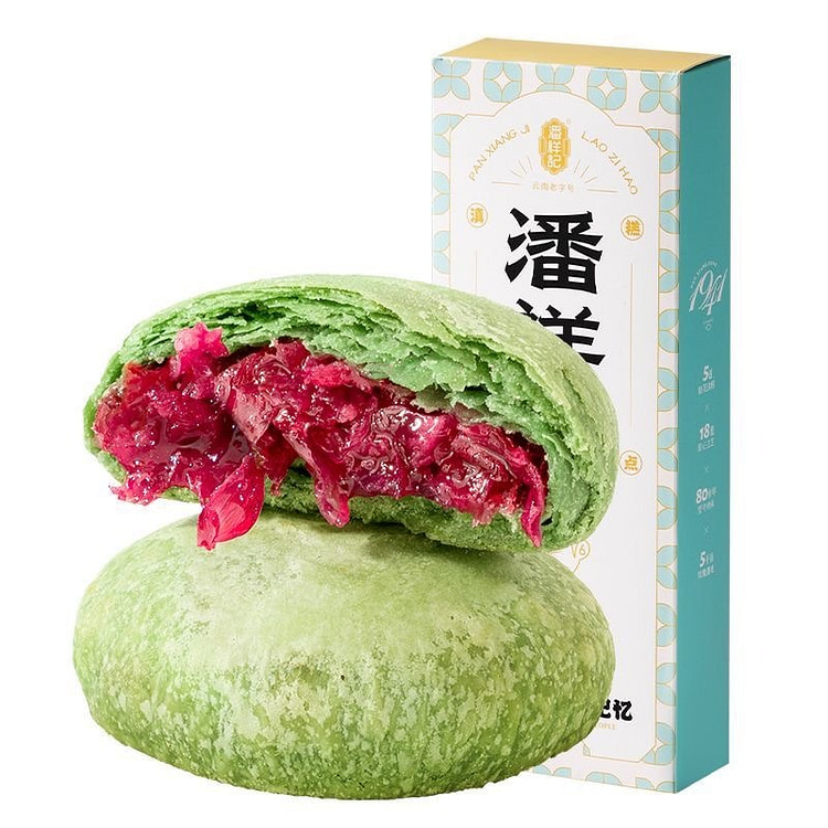 Panxiangji Matcha Flower Cake, 4 pieces 100 g