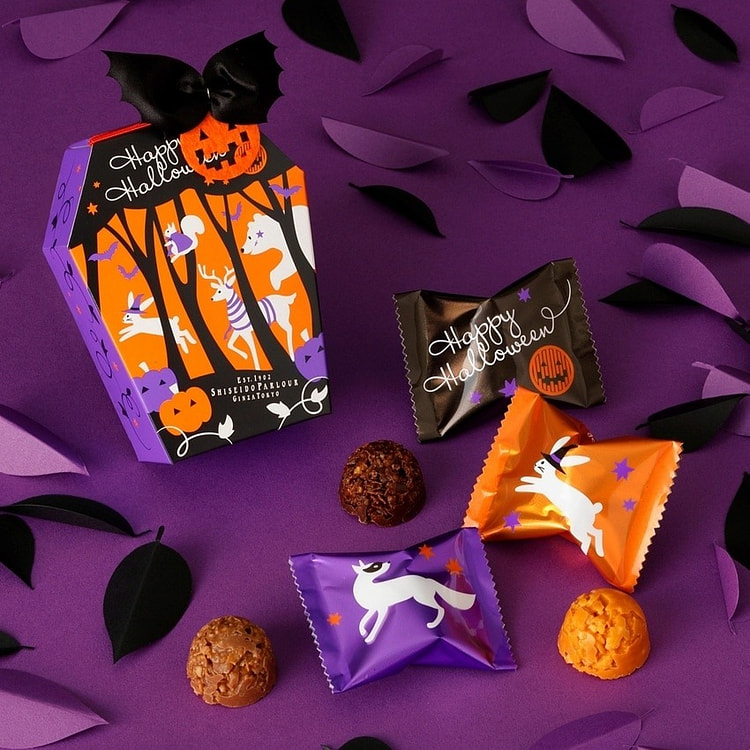 日本资生堂万圣节限定款巧克力米酥5枚入礼盒款 1 盒