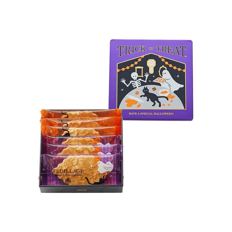 MOROZOFF Halloween Almond Chocolate Cookie 6 pcs 1 can