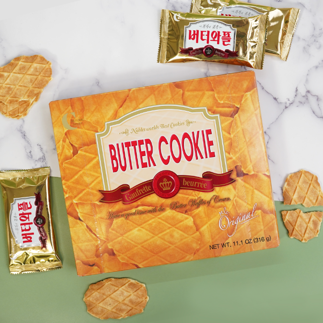 Crown Butter Waffle Cookie 11.14oz Weee!