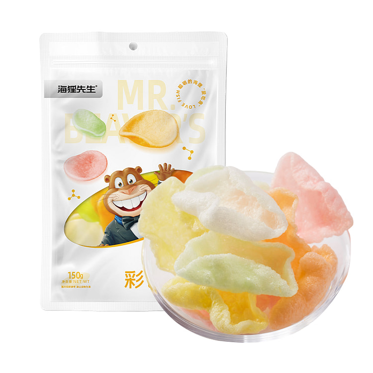 Colored raw shrimp chips 150g*1 bag