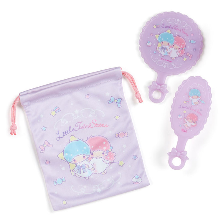Sanrio Little Twin Stars Mirror & Brush Set 1pc 1 count