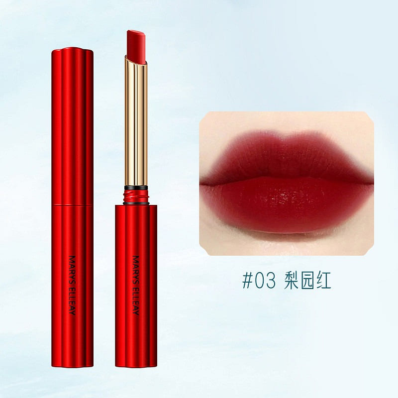 Fourleaf clover nonstick lipstick03#Pear GardenRed 1 g