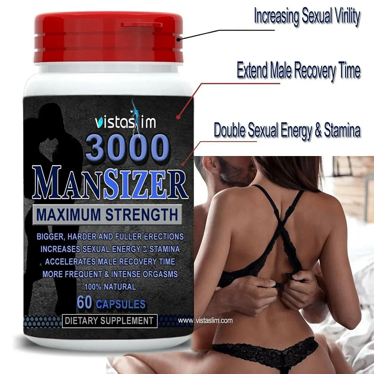VistaSlim MANSIZER 3000 Male Supplements Longer Si 1 pack