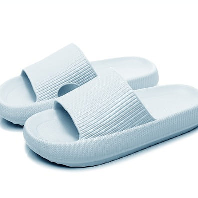 4cm Platform Slippers Color Light Blue, Size 40-41 1 each
