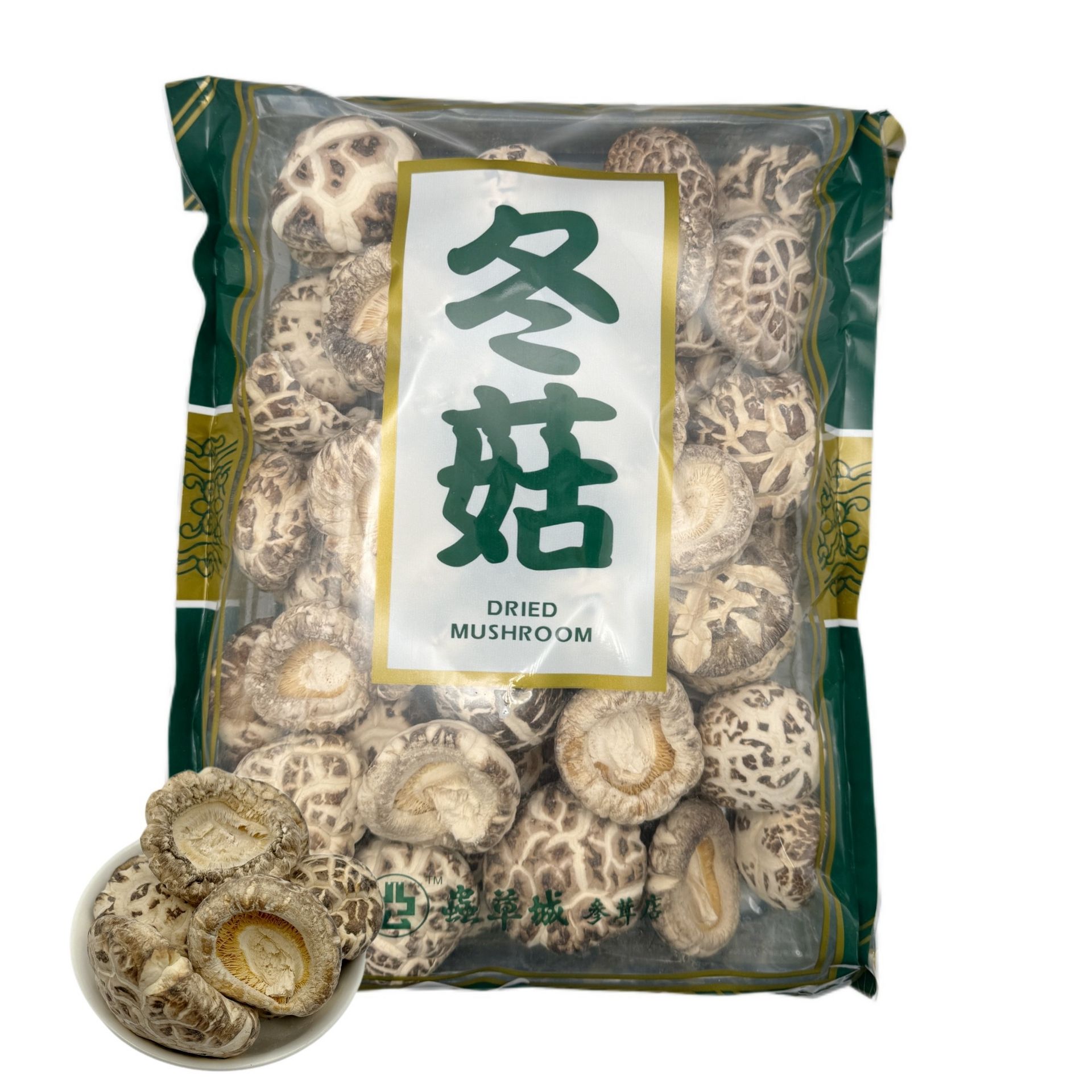 Dried White Flower Mushrooms ( without stems) 16 oz