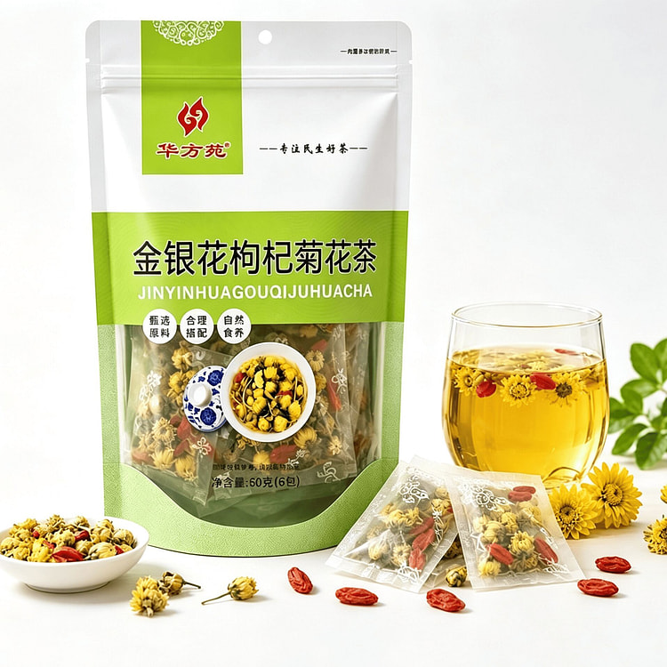 Honeysuckle, Chrysanthemum, and Goji Berry Tea 60 g