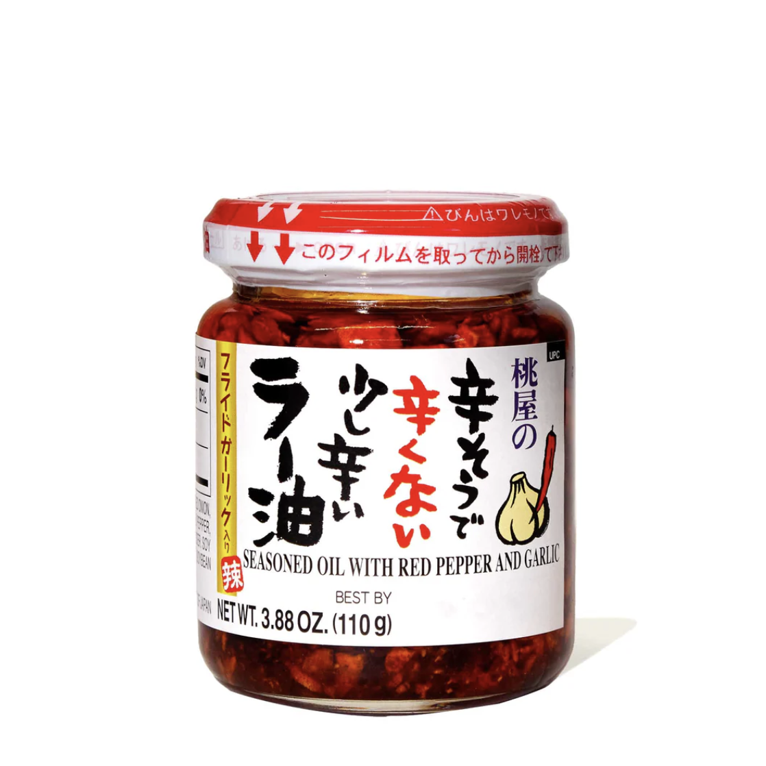 Get Momoya Crispy Garlic & Mild Chili Oil 3.88oz/110g 1 count