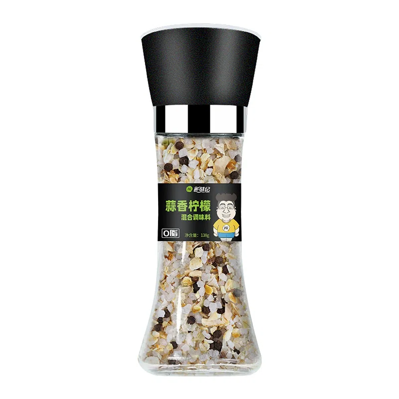Selected raw materials, mixed seasoning, ground garlic lemon, 138g*1 bottle 138 g