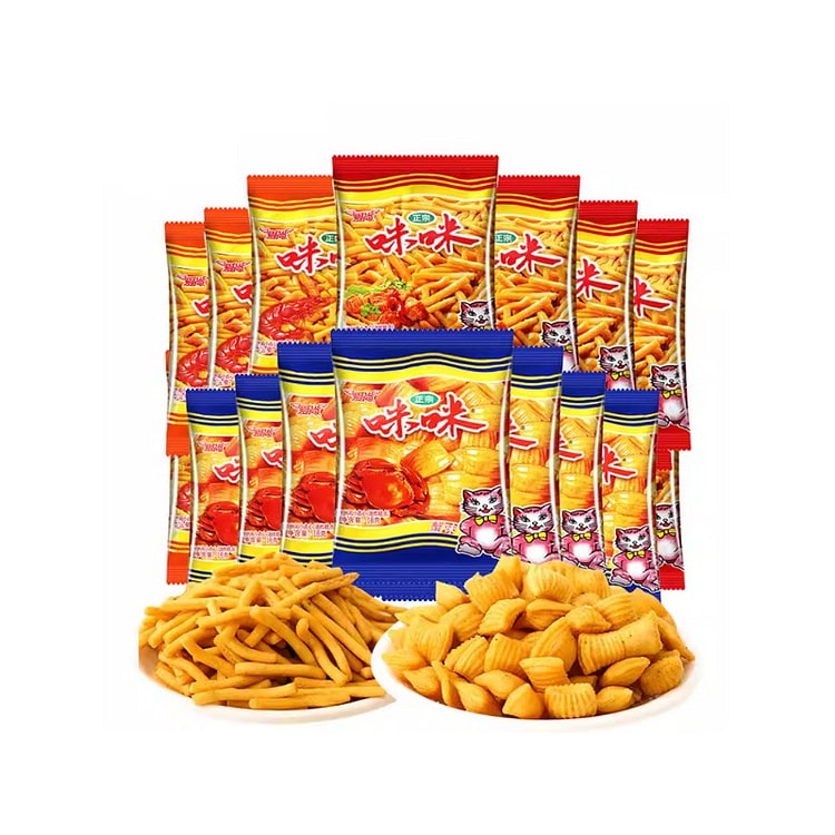 爱尚咪咪虾条虾味蟹味粒小包零食休闲零食10g*1 10 克