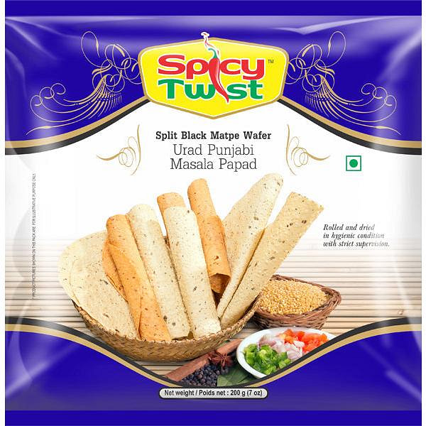 Urad Punjabi Masala Papad - 7 Oz. / 200g