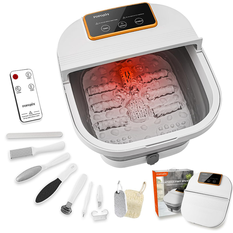 可折叠足部水疗浴缸 电热泡脚桶 按摩泡脚桶最佳礼物 1 份