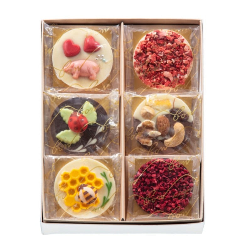 ROKUMEIKAN Chocolate Egg Tarts 6pc 6 カウント