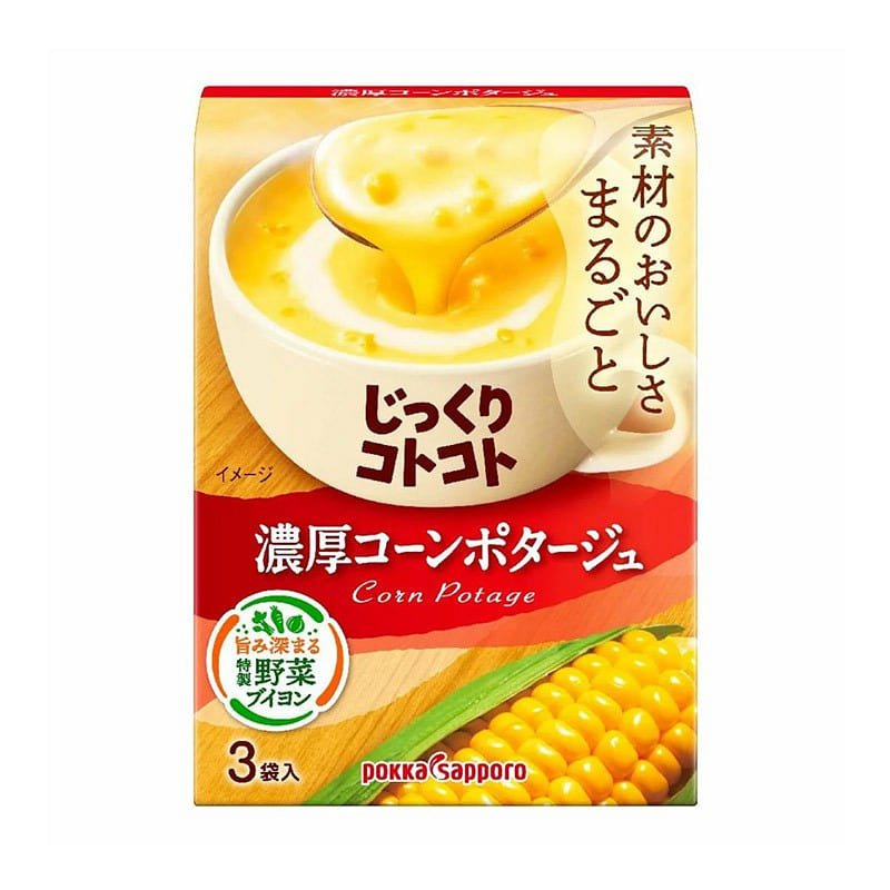 POKKA SAPPORO Thick Hokkaido corn cream soup 3bags 1 개