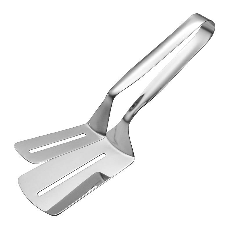 Stainless Steel Steak Clamp Food Clip Tongs Bread Meat BBQ Kitchen Cooking Tool 1 count