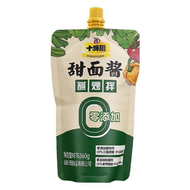 十笏园·甜面酱袋装家用烤鸭酱炸酱面360g 1 包