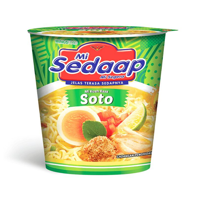 [Wings Food] Cup Instant Noodles Soto - 81g 1 each