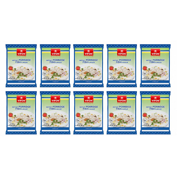 [10-PACK] VIFON Vietnamese Fish Flavor Porridge 1.75 oz*10 pack