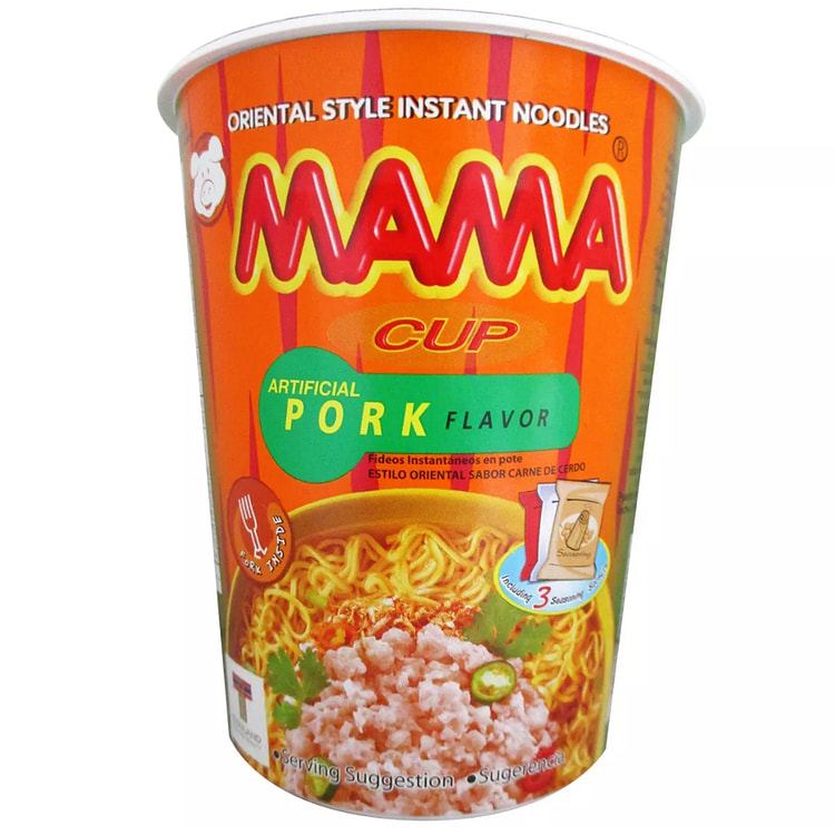 Mama 猪肉味速食杯面 2.47 盎司 1 杯