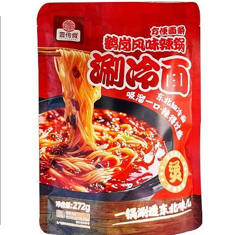 壹传食辣锅涮冷面麻辣烫老式佳木斯涮面272g*1袋 272 克