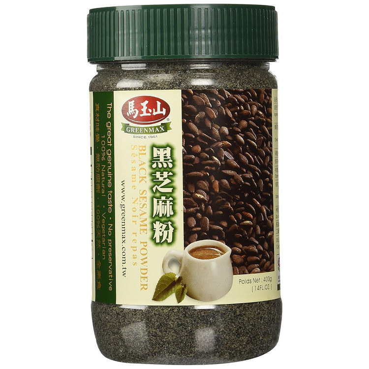 Greenmax Black Sesame Powder 100% Pure 400g (14oz) 1 each