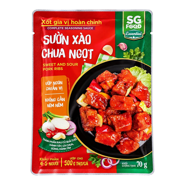 [SG Food] Sweet and Sour Pork Ribs Seasoning Sauce 70 g (min 2)