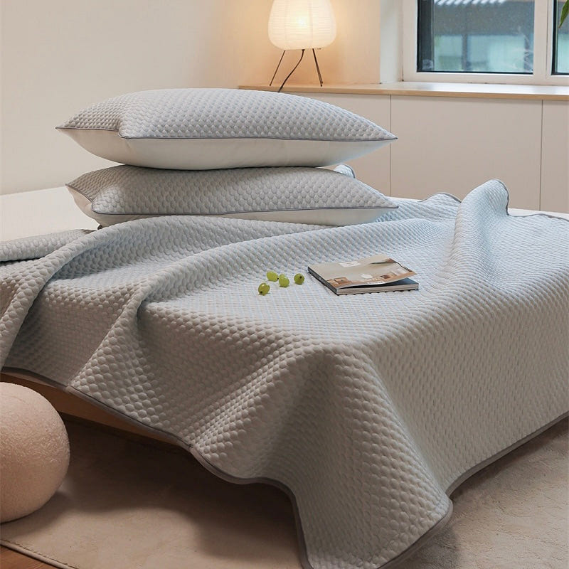 Cool Mat Set 3Pcs Set(2 pillowcases) Blue-King 2000 グラム