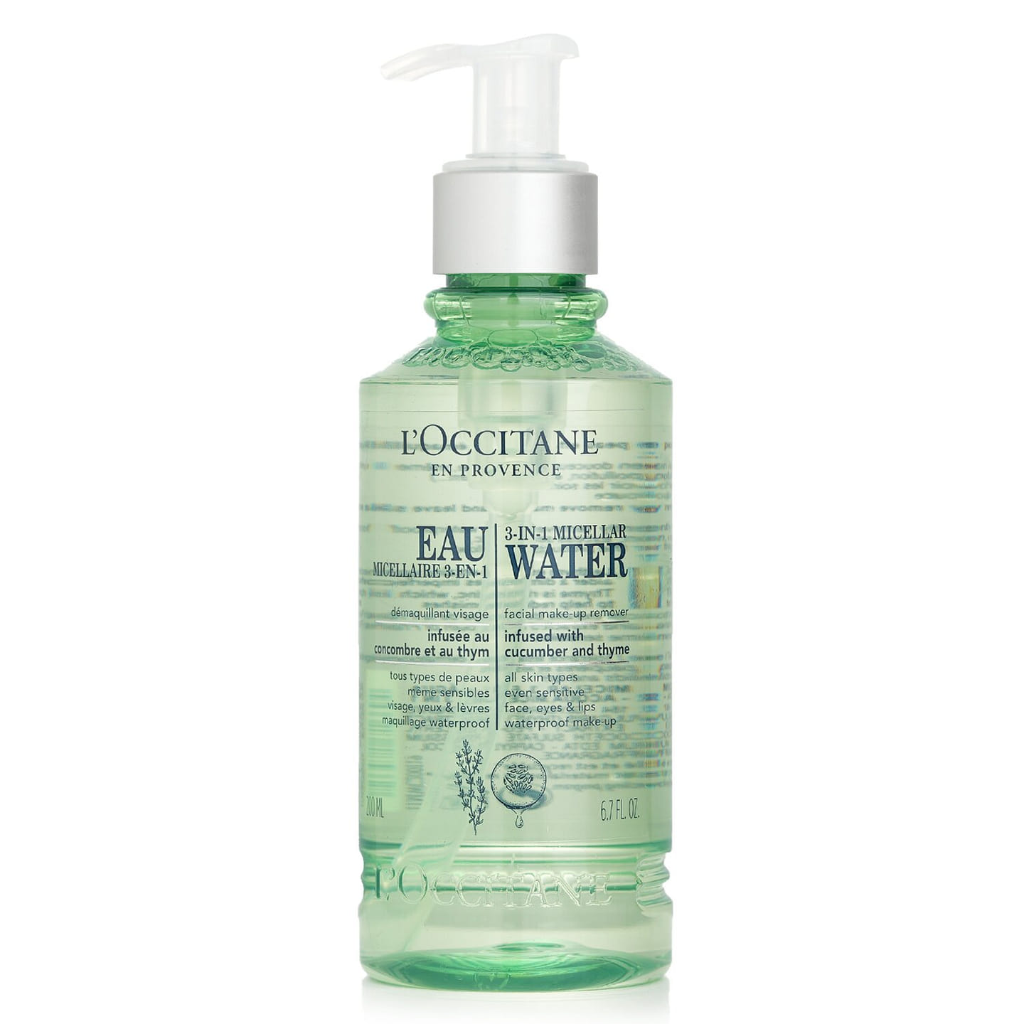 L’Occitane Facial Make-Up Remover – 3-In-1 Micellar Water (For All Skin Types) 200ml/6.7oz 200 ml