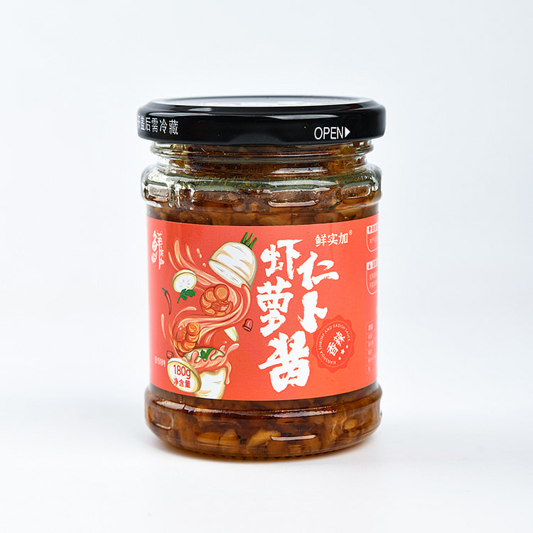 鲜实加虾仁萝卜酱辣椒酱香辣味180g*1瓶