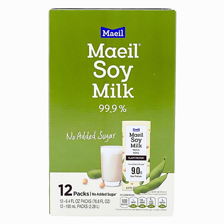 [Maeil] Sữa Đậu Nành Không Đường - 190ml x 12 Hộp 1 each