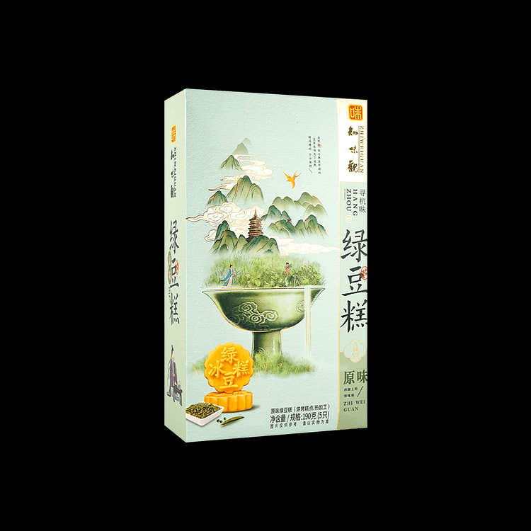 【中国直邮】知味观 绿豆糕 原味 190g