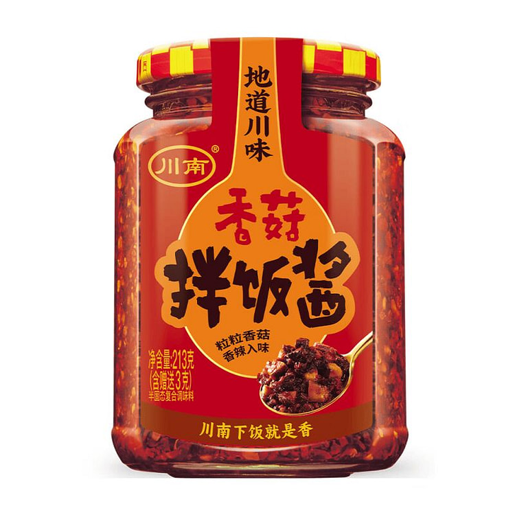 川南 香菇拌饭酱  酱料香菇酱下饭辣椒酱拌面酱 213 克