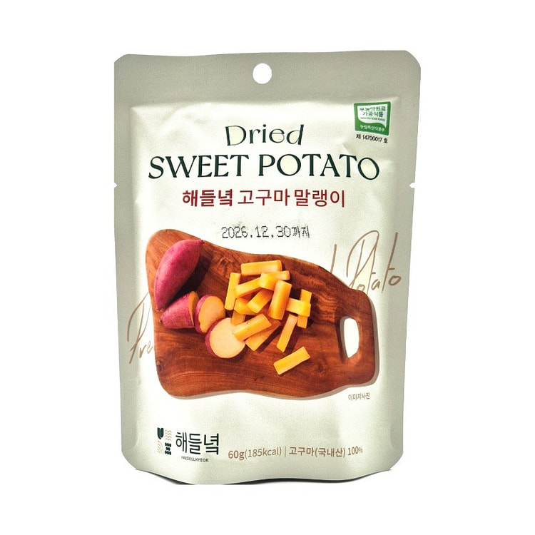 Haedeulnyeok Dried Sweet Potato Chews. 60 g