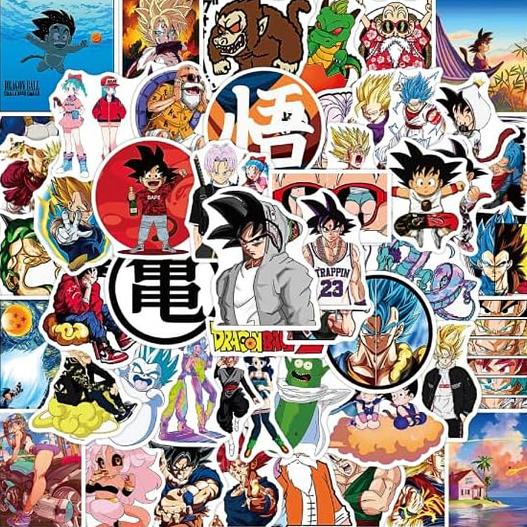 Dragon Ball Waterproof Sticker Set 50PCS 1 count