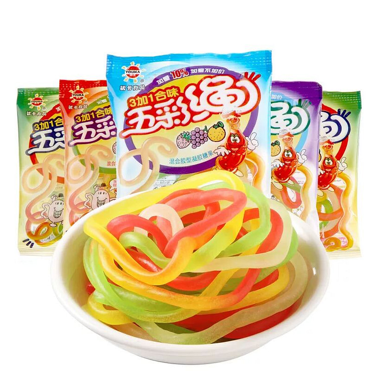 优卡五彩绳果汁软糖5包 5 包