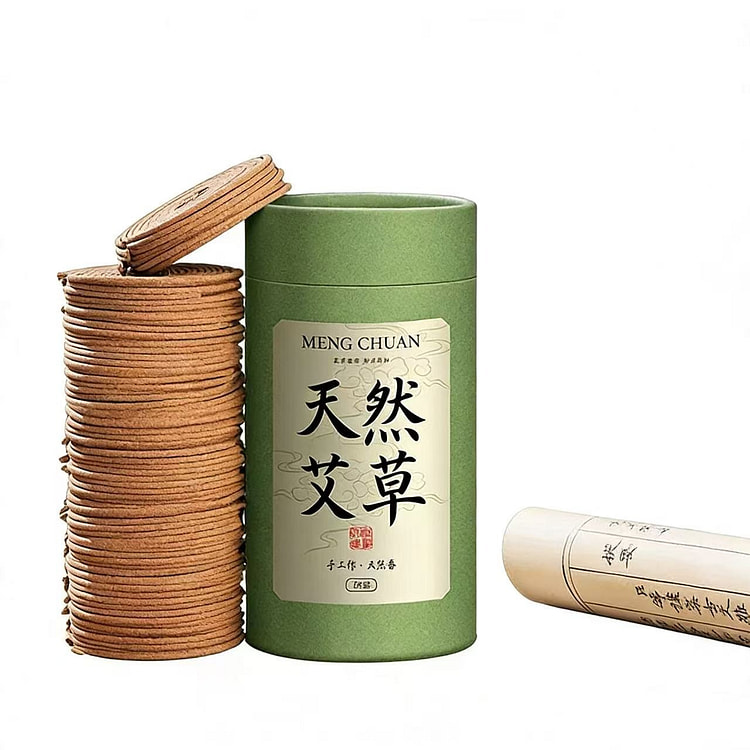 梦川艾草驱蚊盘香280g 1 盒