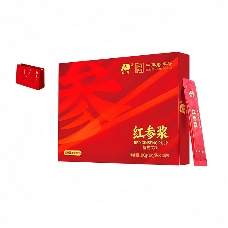 敖东红参液原浆100g浓缩提取口服饮植物饮料 100 克