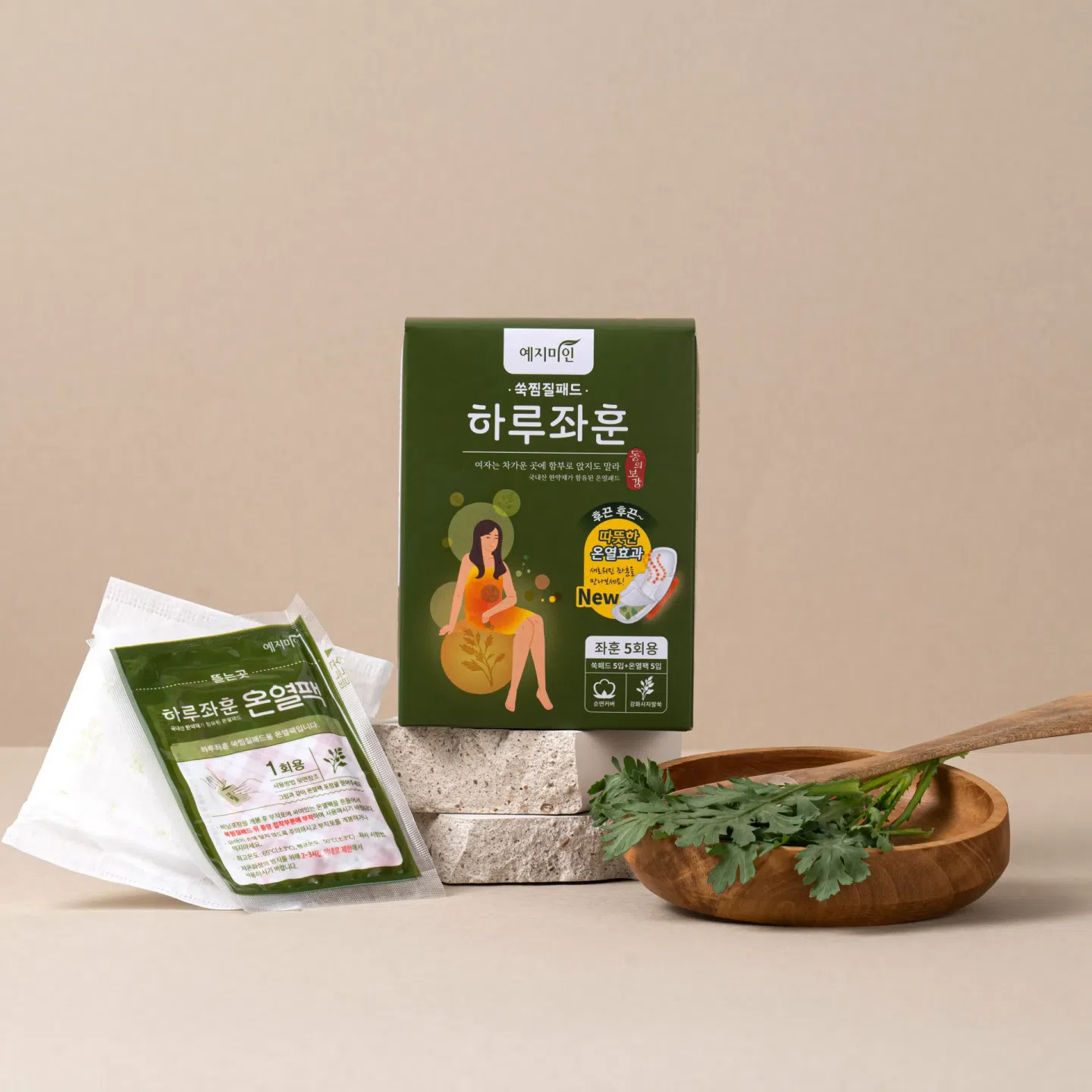 Haru Jwa Hoon Mugwort Poultice Pad (5 pieces) 100 g