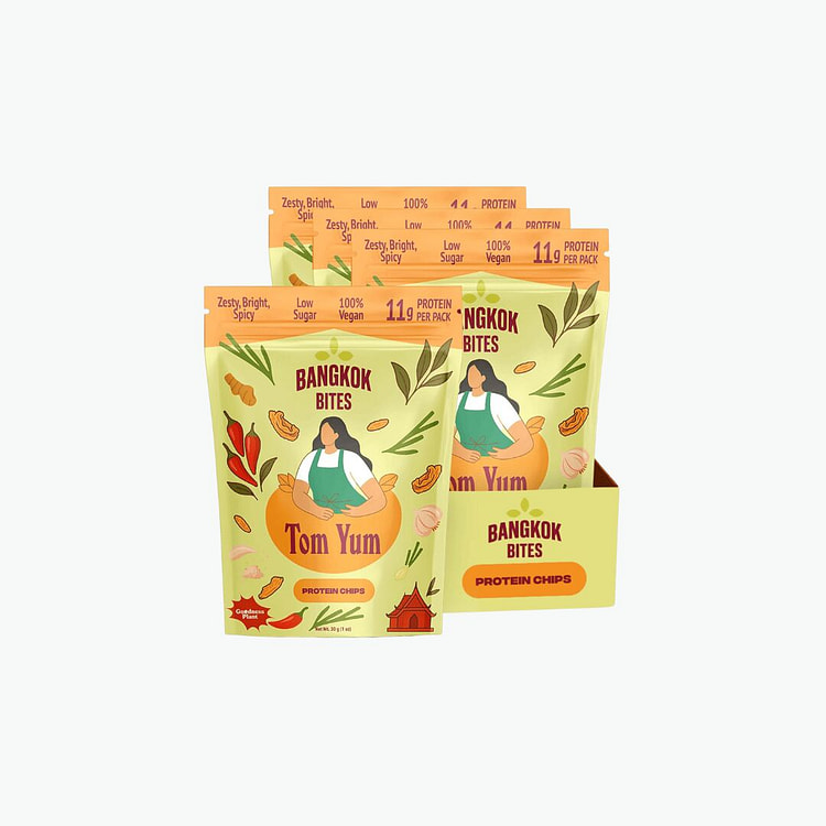 曼谷风味蛋白薯片 - 冬阴功 1.05 盎司*3 包