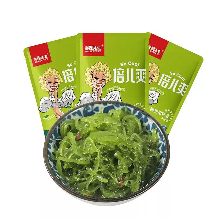 海狸先生海藻沙拉即食裙带菜丝中华海草凉拌菜 100 克