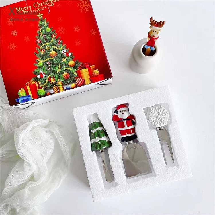 圣诞餐具陶瓷三件套 1 箱