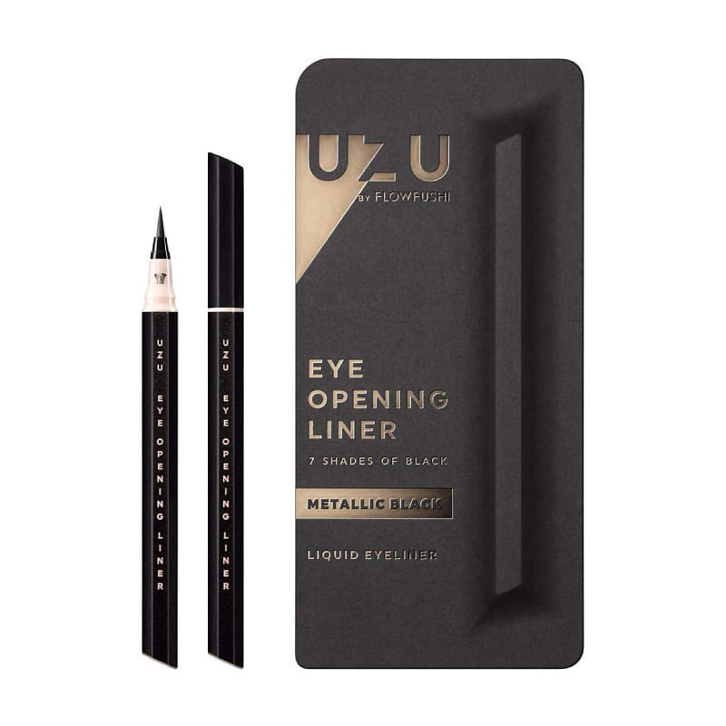 UZU BY FLOWFUSHI Eye Opening Liner Liquid Metallic-black 1 each