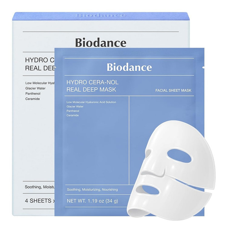 Blue Panthenol Deep Hydrating andSoothing Gel Mask 1 box