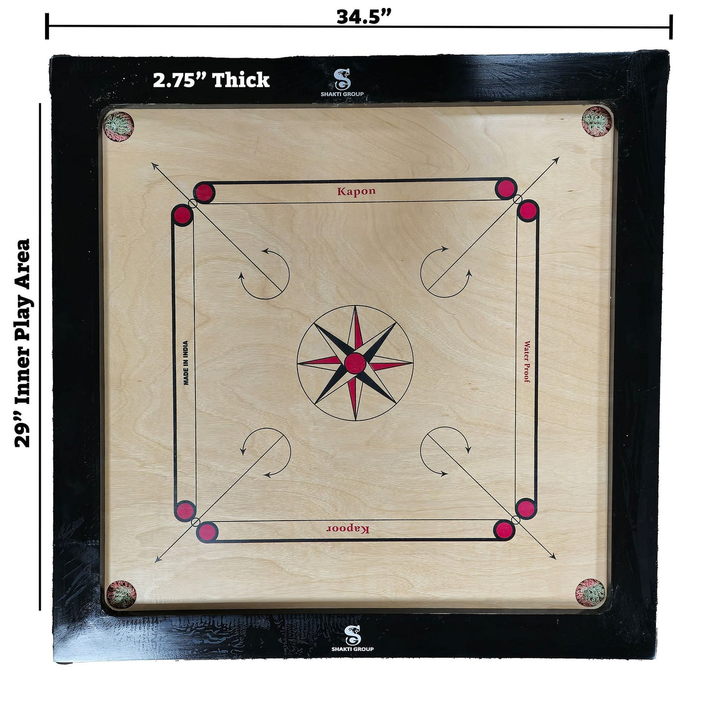 Carrom Board with Accessories (34.5 x 34.5) 1 each