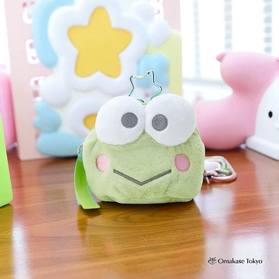 Sanrio Kerokerokeroppi Face-Shaped Pouch 250 g