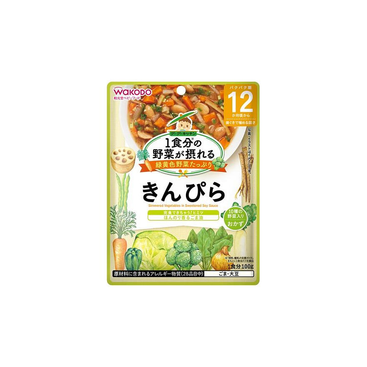和光堂 蔬菜摄入 宝宝辅食金平菜 100g 1 份