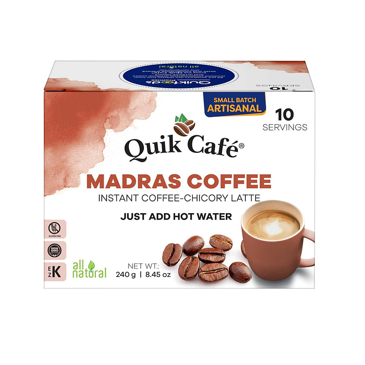 QuikCafe 马德拉斯咖啡 10 包 1 盒