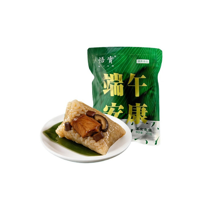 悟实清真茶粽咸粽香菇鸡100g*2粒*1袋 200 克