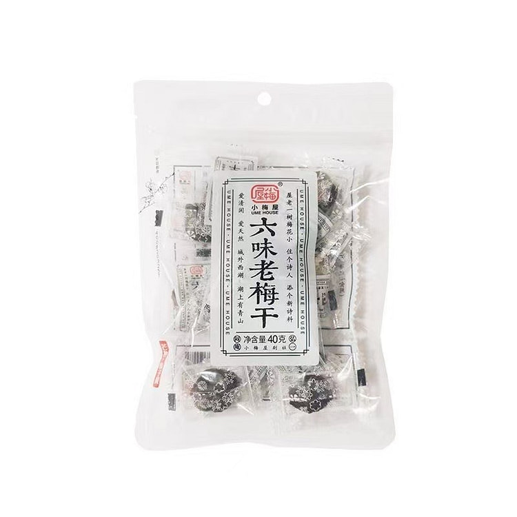 小梅屋 六味老梅干 80g 80 克