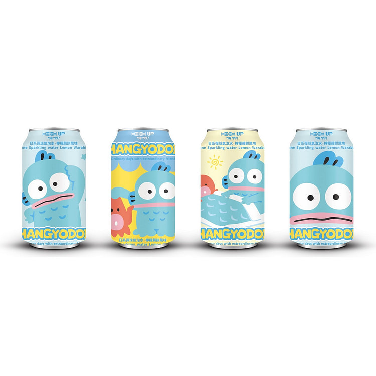 HANGYODON SPARKLING WATER LEMON WARABI 4 can